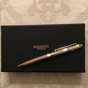 MIKIMOTO pen with pearl accent